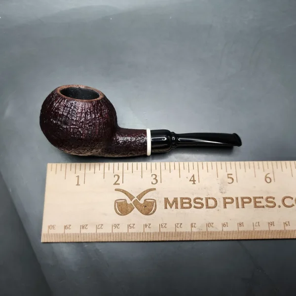 Nathan Armentout Sandblasted Apple w/ Fossilized Mammoth Handmade Briar Pipe, New - Image 10