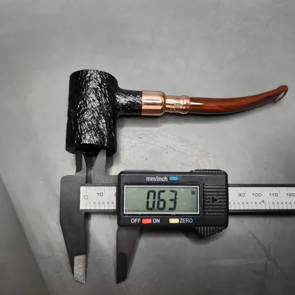 Peterson Christmas Pipe 2024 701 Sandblasted Poker Briar Pipe, FT, New - Image 10