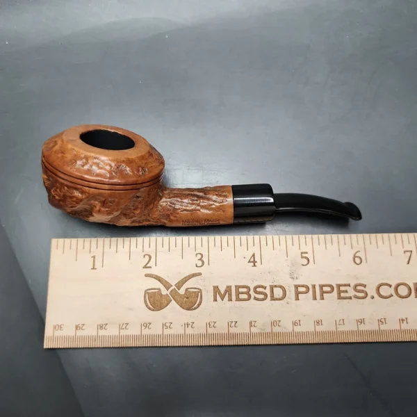 Moore Mark by Custom-Bilt Rusticated Bullmoose Estate Briar Pipe, American Estates - Image 10