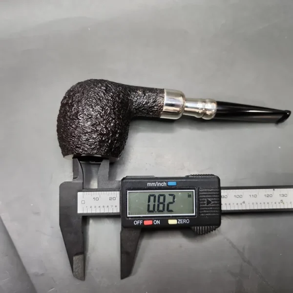 Ferndown Bark 2 Star Silver Spigot Apple Estate Briar Pipe, Unsmoked - Image 10