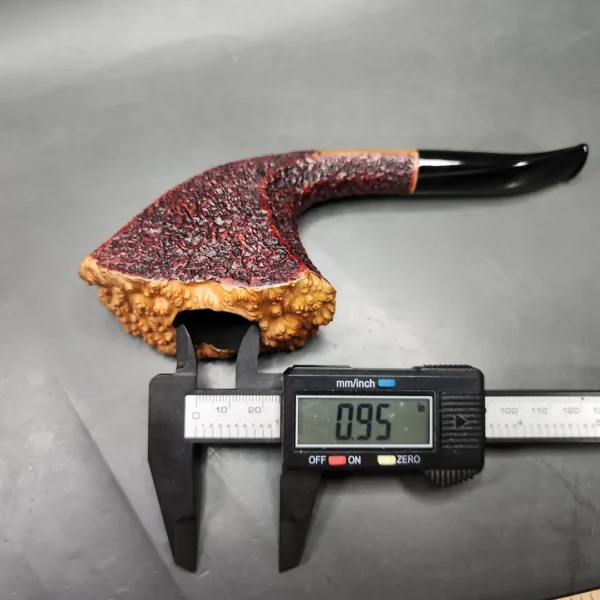 Radice Rind Collect Magnum Rusticated Horn Estate Briar Pipe, Italian Estates - Image 10