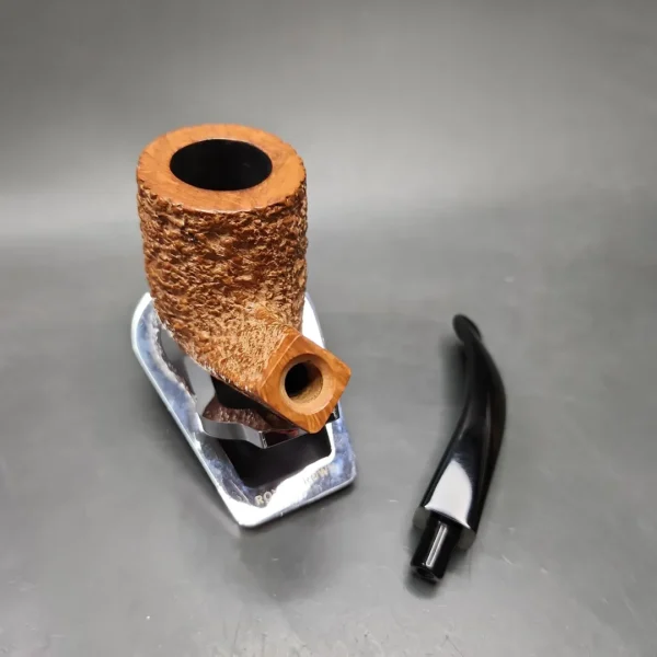 Castello Natural Vergin G Bent Billiard Estate Briar Pipe, Italian Estates - Image 10