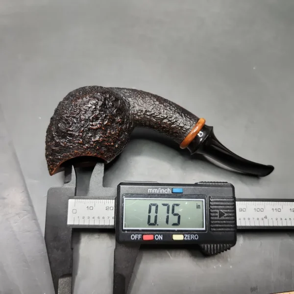Thomas James 2013 Rusticated Ace of Spades Estate Briar Pipe, American Estates - Image 10