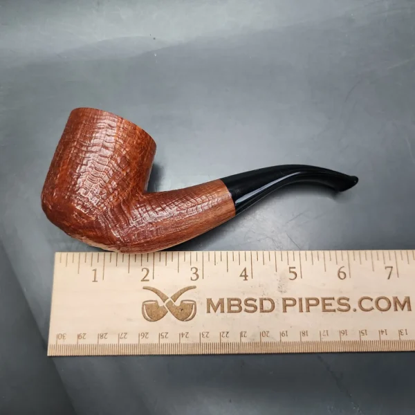 Castello Old Antiquari GG 65 Large Sandblasted Billiard Estate Briar Pipe, Italian Estates - Image 10