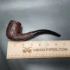1961 Dunhill Shell 120 Sandblasted Bent Billiard Estate Briar Pipe, English Estates - Image 10