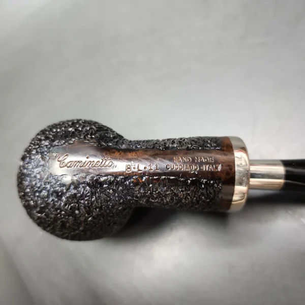 Caminetto Business Silver Mount Billiard Estate Briar Pipe, Italian Estates - Image 9