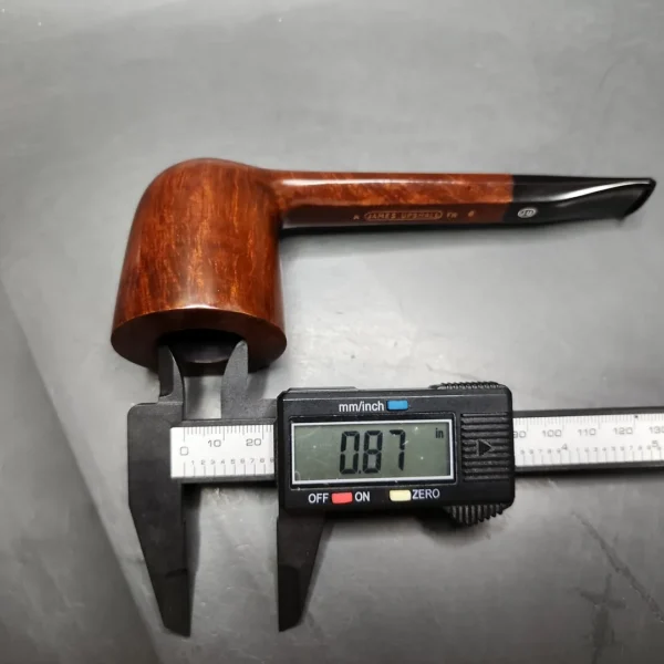 James Upshall Smooth Facet Shank Canadian Estate Briar Pipe, Unsmoked - Image 10