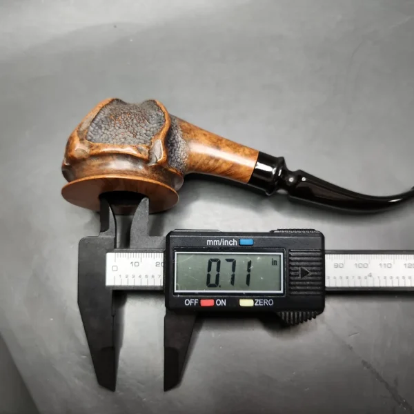 Rolando Negoita Partially Rusticated Freehand Estate Briar Pipe, American Estates - Image 10