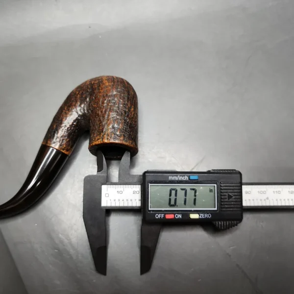 Sasieni 80XS Windsor Sandblasted Oom Paul Estate Briar Pipe, English Estates - Image 10