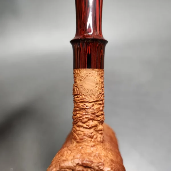 Pipe Tristan Ammonite Rusticated Poker Sitter Handmade Briar Pipe, New - Image 10