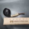 La Biota Large Morta Bent Egg w/ Horn Handmade Pipe, New - Image 10