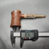 La Biota Sandblasted Poker w/ Antler Handmade Briar Pipe, New - Image 11