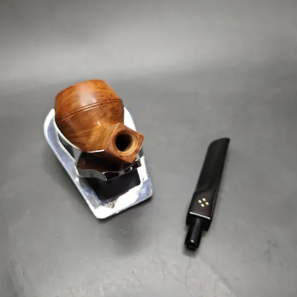 1946-1979 Sasieni Four Dot Natural Smooth Bulldog Estate Briar Pipe, English Estates - Image 11