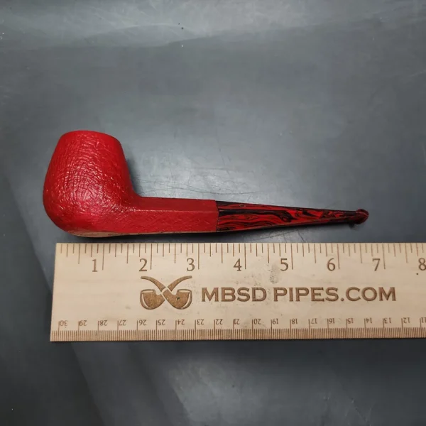 Ashton Claret XXX Sandblasted Panel Brandy Estate Briar Pipe, English Estates - Image 11