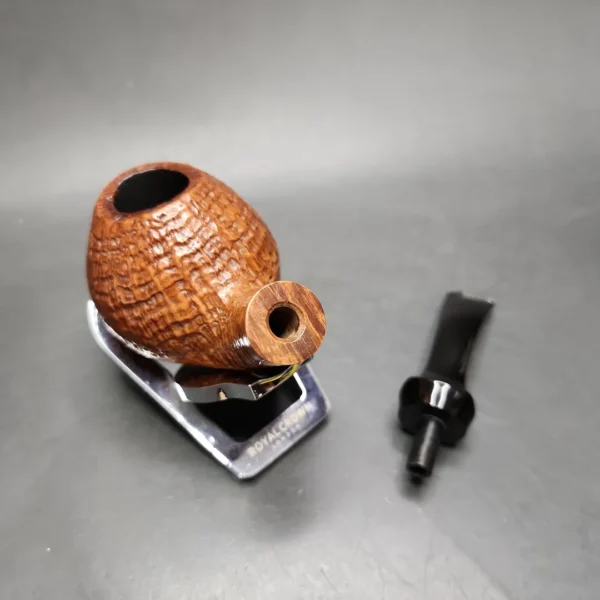 Lasse Skovgaard Sandblasted Brandy Estate Briar Pipe, Danish Estates - Image 11