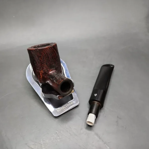 Astleys Sandblasted Billiard Estate Briar Pipe, 9mm, English Estates - Image 11