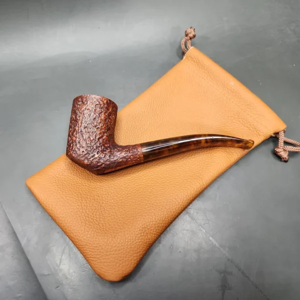 Dave Neeb Rusticated Dublin Handmade Briar Pipe, New - Image 11