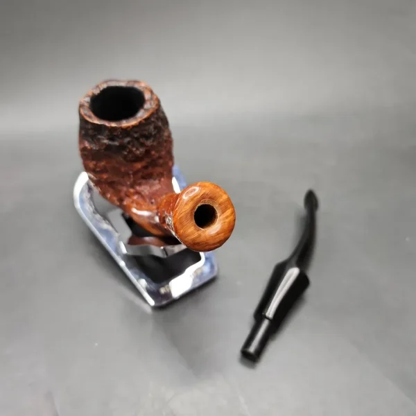 Mauro Armellini Rusticated Bent Billiard Estate Briar Pipe, Italian Estates - Image 11