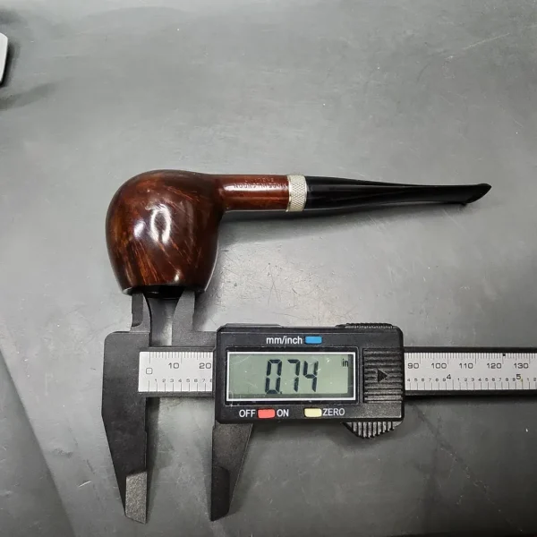 Jacobean Original by Les Wood Smooth Apple Estate Briar Pipe, Unsmoked - Image 11