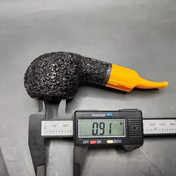 2018 Mark Tinsky Dress Coral (6) Rusticated Author Briar Pipe, Unsmoked - Image 11