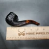 Savinelli Ottagono 111 Sandblasted Panel Bent Billiard Briar Pipe, 6mm (477/600) - Image 11