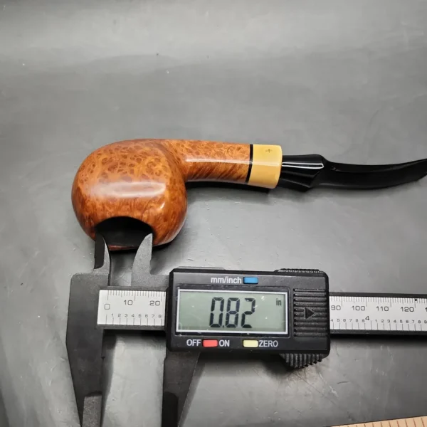 WO Larsen Pearl Smooth Panel Pear Estate Briar Pipe, Danish Estates - Image 11