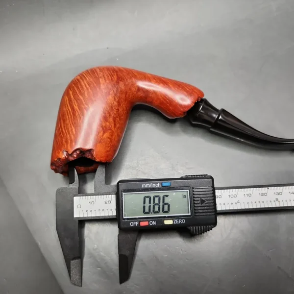 Clarence Mickles 1999 Smooth Tulip Estate Briar Pipe, American Estates - Image 11