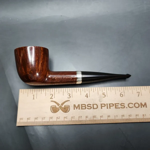 James Upshall Smooth Dublin w/ Les Wood Silver Estate Briar Pipe, Unsmoked - Image 10