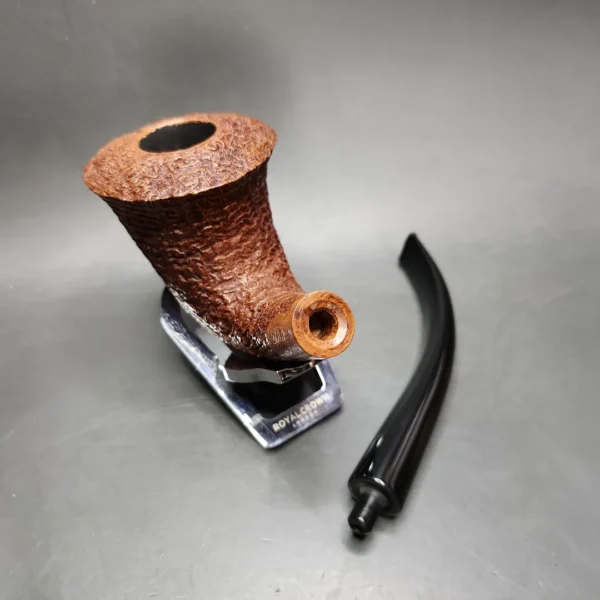 2000 JT Cooke Magnum Sandblasted Calabash Estate Briar Pipe, Unsmoked - Image 11