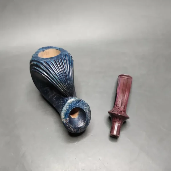 Moonlight "Rolling Wave" Dublin Handmade Briar Pipe, New - Image 11