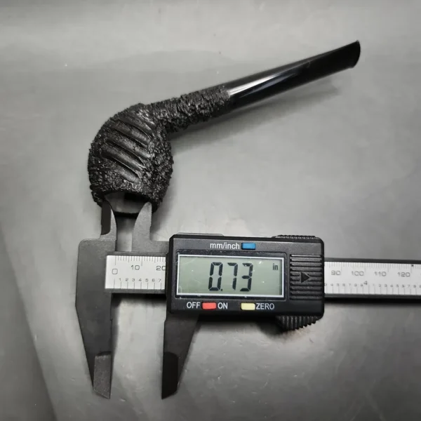 Pipe Tristan Ammonite Rusticated Cutty Handmade Briar Pipe, New - Image 11