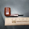 Piero Vitale Smooth Panel Billiard w/ Olive Wood (Moon) Handmade Briar Pipe, New - Image 11