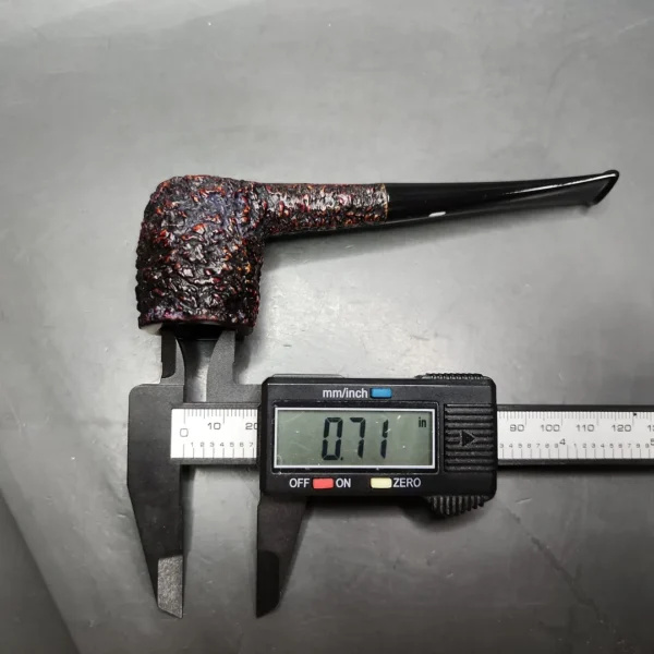 Castello Sea Rock "Amicizia" Rusticated Billiard Estate Briar Pipe, Italian Estates - Image 9