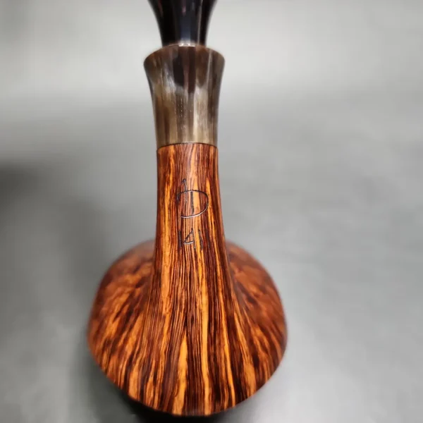 Wandi Riyadi Smooth Elephant's Foot w/ Horn Estate Briar Pipe, Unsmoked - Image 12