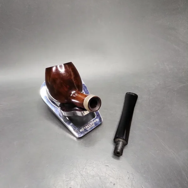 Jacobean Original by Les Wood Smooth Apple Estate Briar Pipe, Unsmoked - Image 12