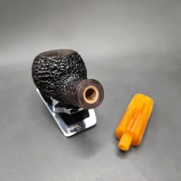 2018 Mark Tinsky Dress Coral (6) Rusticated Author Briar Pipe, Unsmoked - Image 12