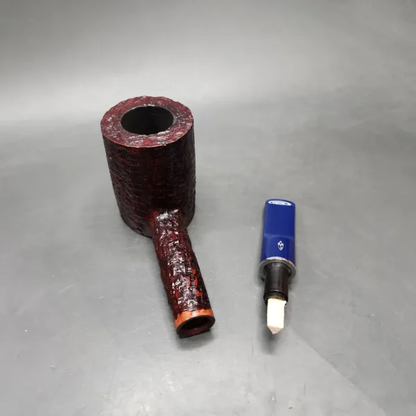 Savinelli Unica U36 Rusticated Poker Briar Pipe, 6mm, New - Image 12