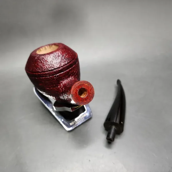 Chris Morgan Sandblasted Bullmoose Rhodesian Handmade Briar Pipe, New - Image 12