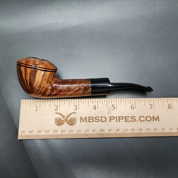 James Upshall P Large Smooth Rhodesian Estate Briar Pipe, Unsmoked - Image 12