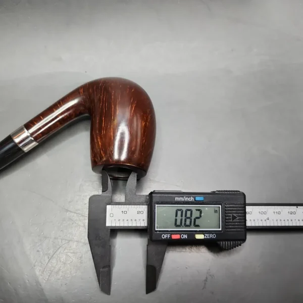 Pipe Tristan LC Smooth Swan Neck Billiard Handmade Briar Pipe, New - Image 11