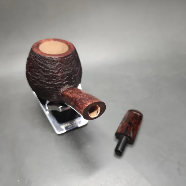 2020 Jack Howell Sandblasted Hawkbill Estate Briar Pipe, Unsmoked - Image 12