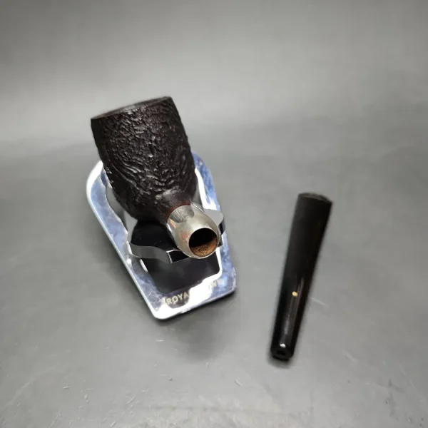 Pre-1970 Savinelli Punto Oro 1028 Sandblasted Billiard Estate Briar Pipe, Italian Estates - Image 12