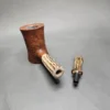 La Biota Sandblasted Poker w/ Antler Handmade Briar Pipe, New - Image 12