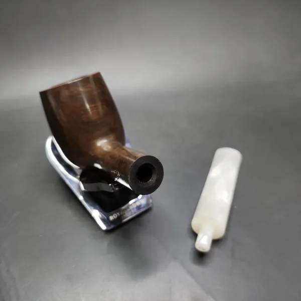 S&R Wood Craft Smooth Saddle Billiard Estate Briar Pipe, Unsmoked - Image 12