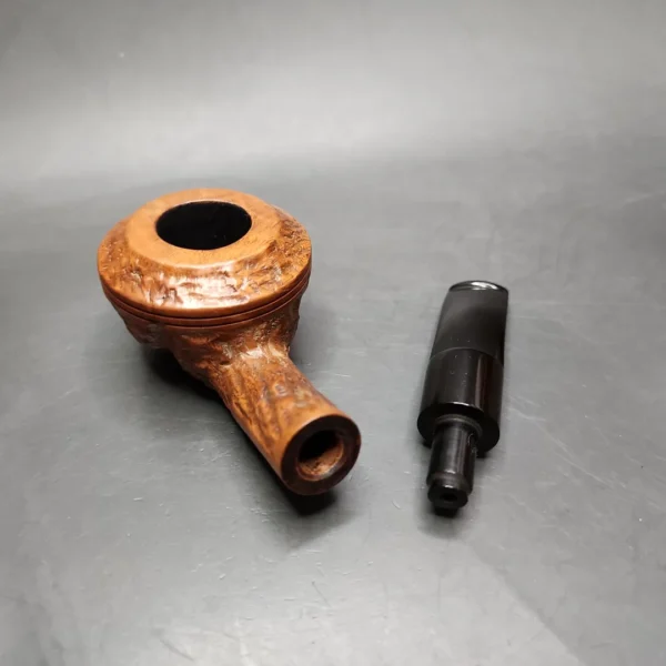Moore Mark by Custom-Bilt Rusticated Bullmoose Estate Briar Pipe, American Estates - Image 12