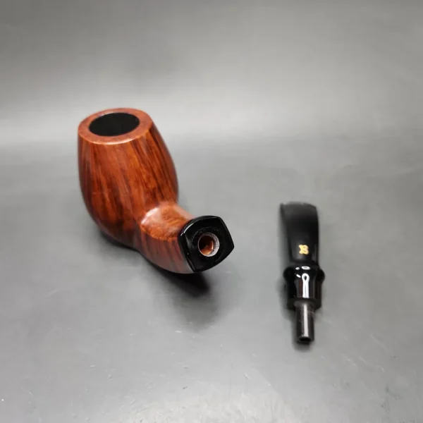 Karl Erik C Smooth Egg Sitter Estate Briar Pipe, Unsmoked - Image 12