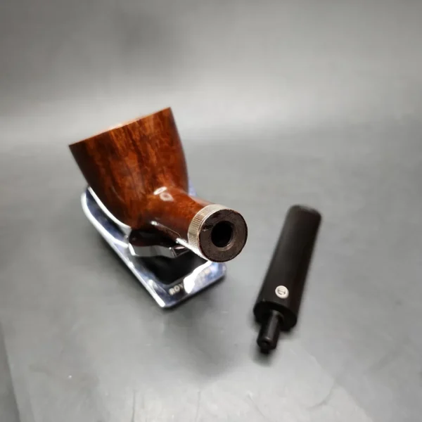 James Upshall Smooth Dublin w/ Les Wood Silver Estate Briar Pipe, Unsmoked - Image 12