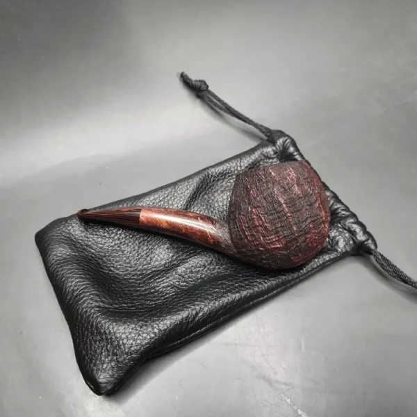 2020 Jack Howell Sandblasted Hawkbill Estate Briar Pipe, Unsmoked - Image 13