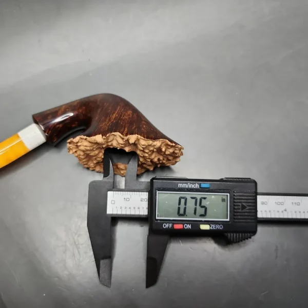 Pipe Tristan Smooth Fleur Freehand w/ Durat Handmade Briar Pipe, New - Image 13