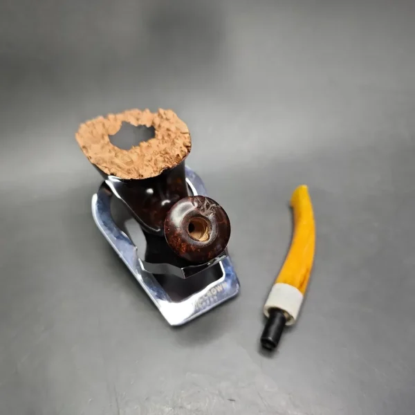 Pipe Tristan Smooth Fleur Freehand w/ Durat Handmade Briar Pipe, New - Image 14
